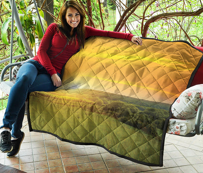 Sunrise Field Print Quilt