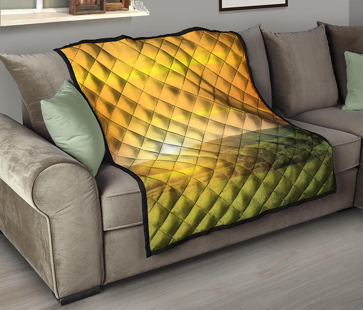 Sunrise Field Print Quilt