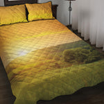 Sunrise Field Print Quilt Bed Set