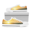 Sunrise Field Print White Low Top Sneakers