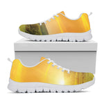 Sunrise Field Print White Sneakers