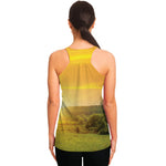 Sunrise Field Print Women's Racerback Tank Top