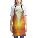 Sunrise Forest Print Apron