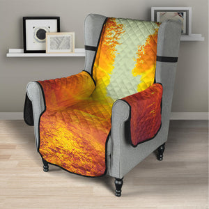 Sunrise Forest Print Armchair Protector