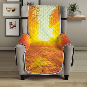 Sunrise Forest Print Armchair Protector