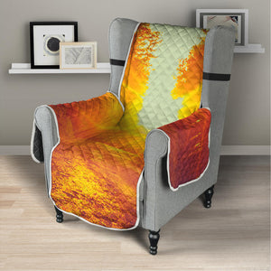 Sunrise Forest Print Armchair Protector