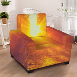 Sunrise Forest Print Armchair Slipcover