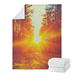 Sunrise Forest Print Blanket