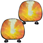 Sunrise Forest Print Car Headrest Covers