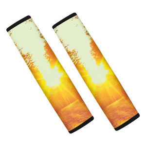 Sunrise Forest Print Car Seat Belt Covers