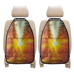 Sunrise Forest Print Car Seat Organizers