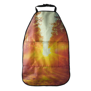 Sunrise Forest Print Car Seat Organizers