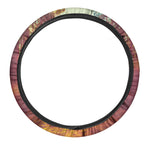 Sunrise Forest Print Car Steering Wheel Cover