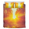 Sunrise Forest Print Duvet Cover Bedding Set