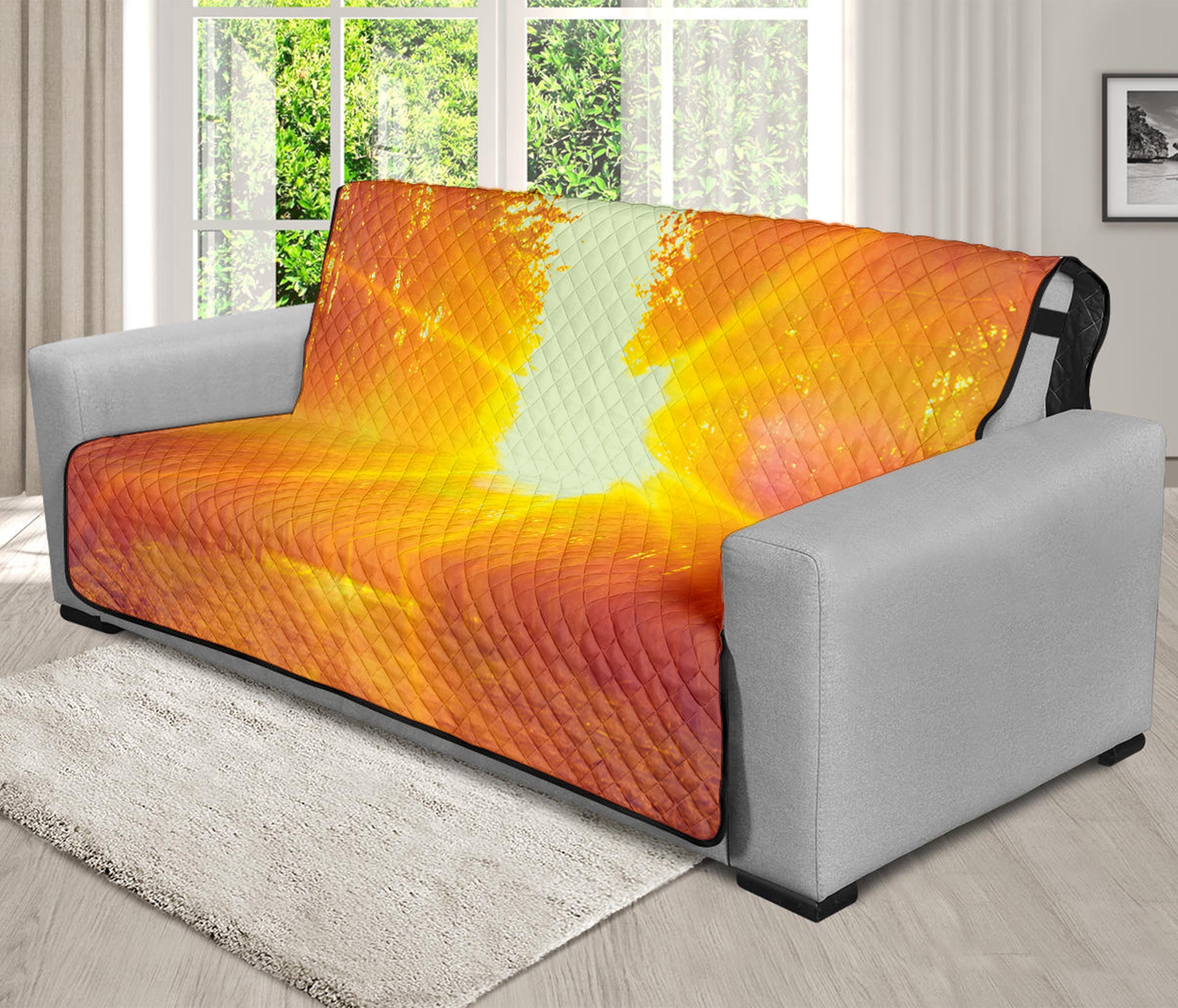 Sunrise Forest Print Futon Protector