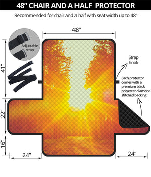 Sunrise Forest Print Half Sofa Protector