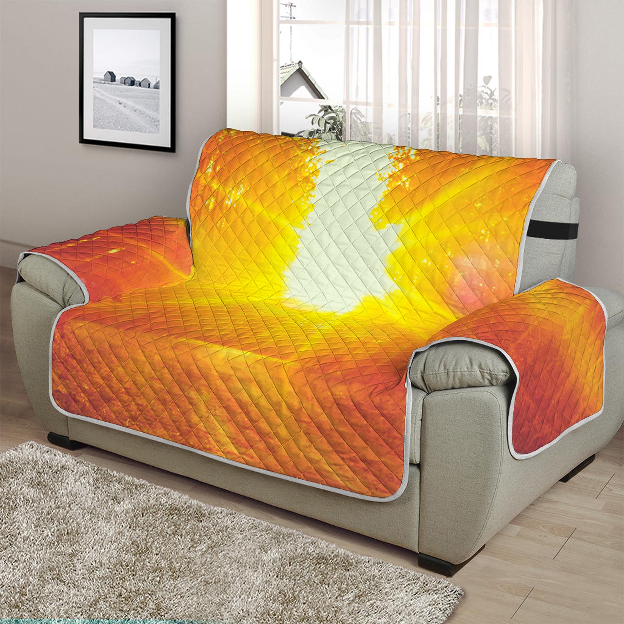 Sunrise Forest Print Half Sofa Protector