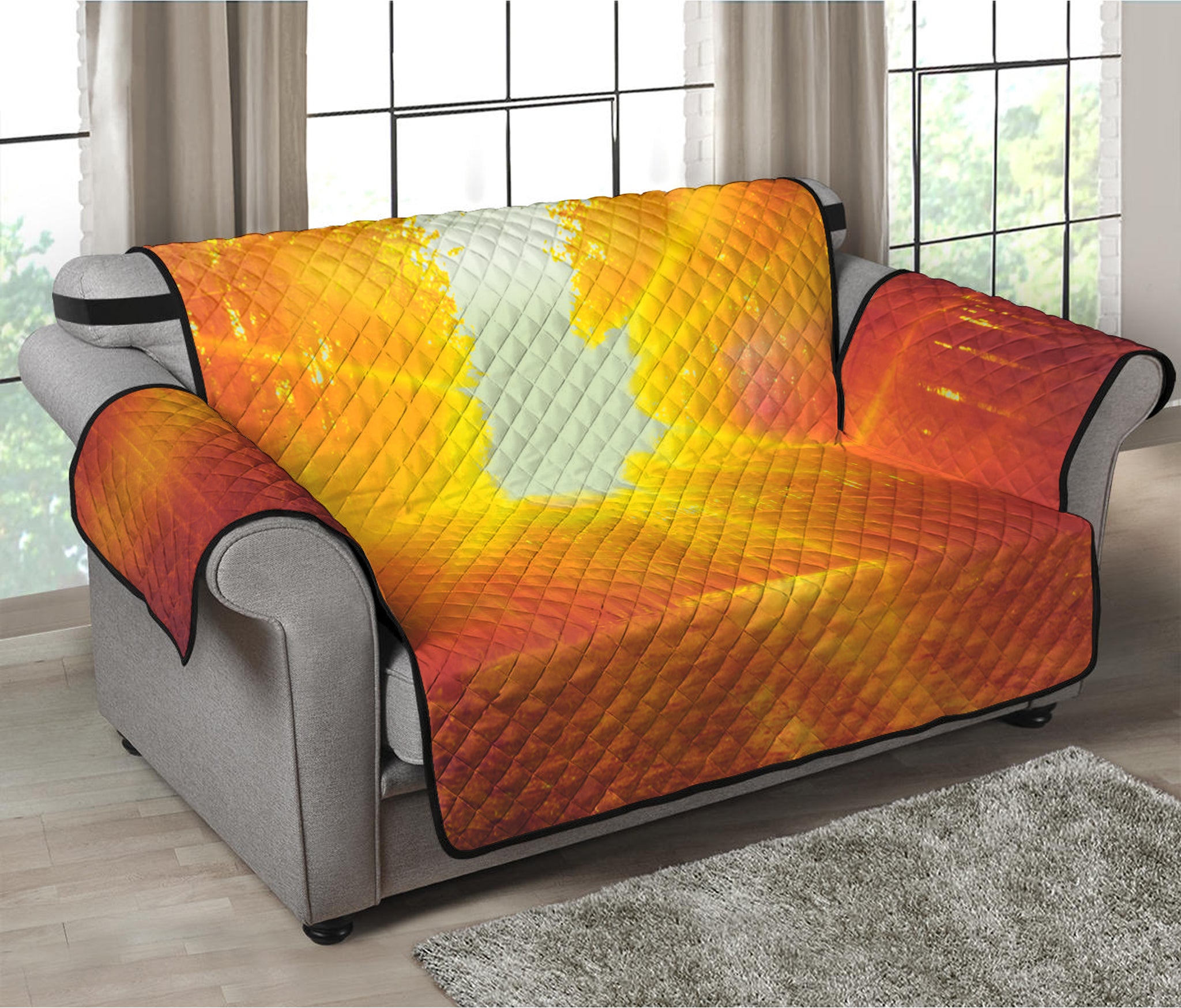 Sunrise Forest Print Loveseat Protector