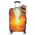 Sunrise Forest Print Luggage Cover