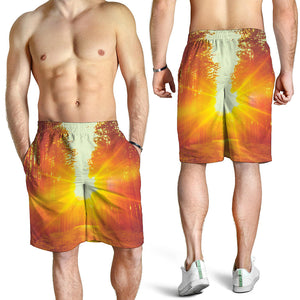 Sunrise Forest Print Men's Shorts