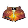 Sunrise Forest Print Muay Thai Boxing Shorts