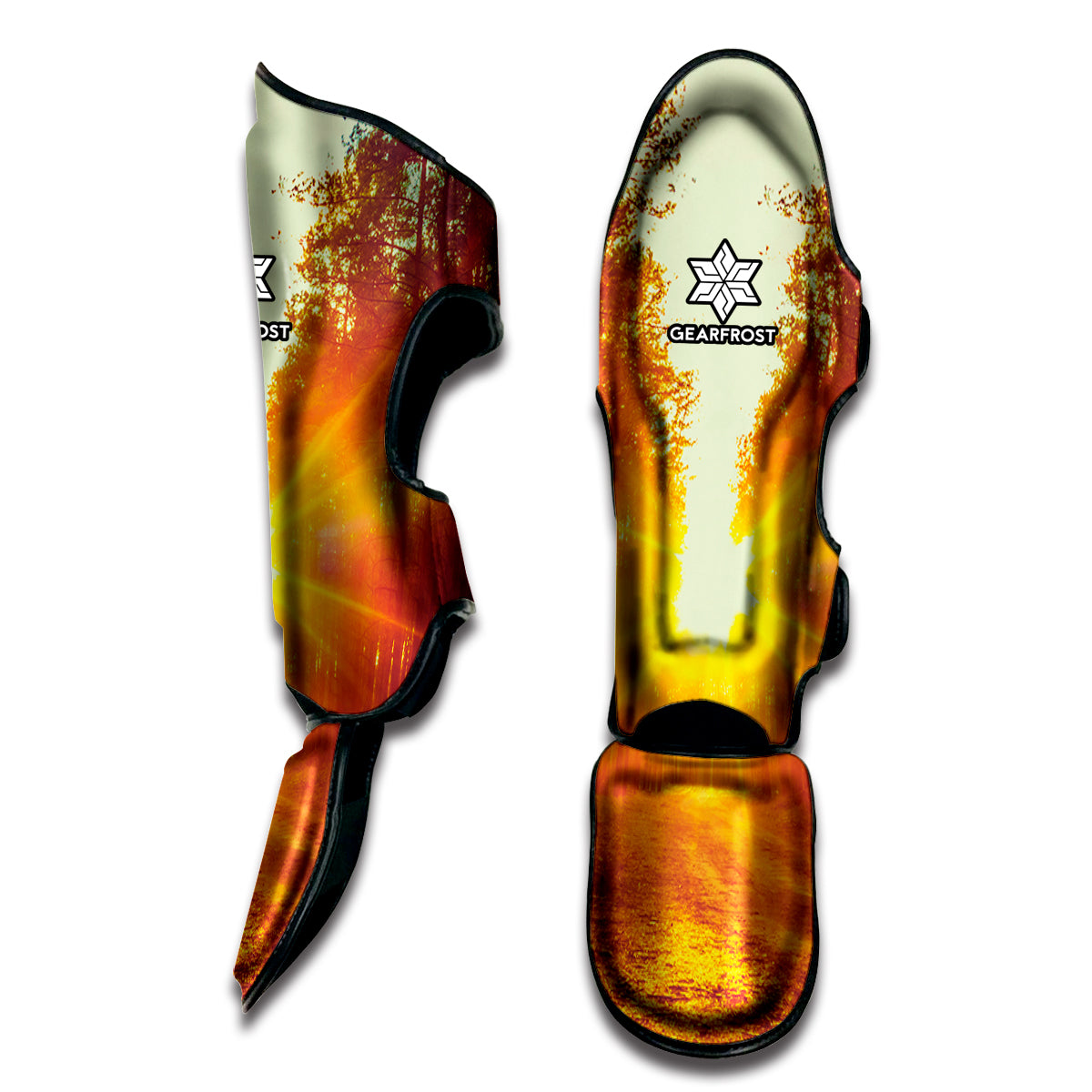 Sunrise Forest Print Muay Thai Shin Guard