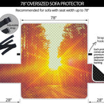 Sunrise Forest Print Oversized Sofa Protector