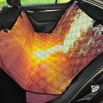 Sunrise Forest Print Pet Car Back Seat Cover