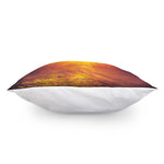 Sunrise Forest Print Pillow Cover