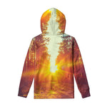 Sunrise Forest Print Pullover Hoodie