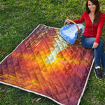 Sunrise Forest Print Quilt