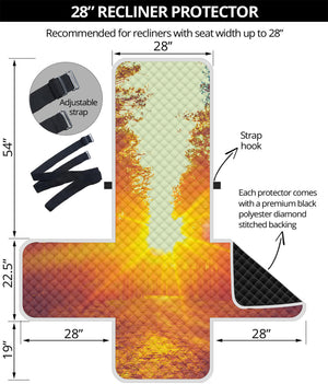 Sunrise Forest Print Recliner Protector