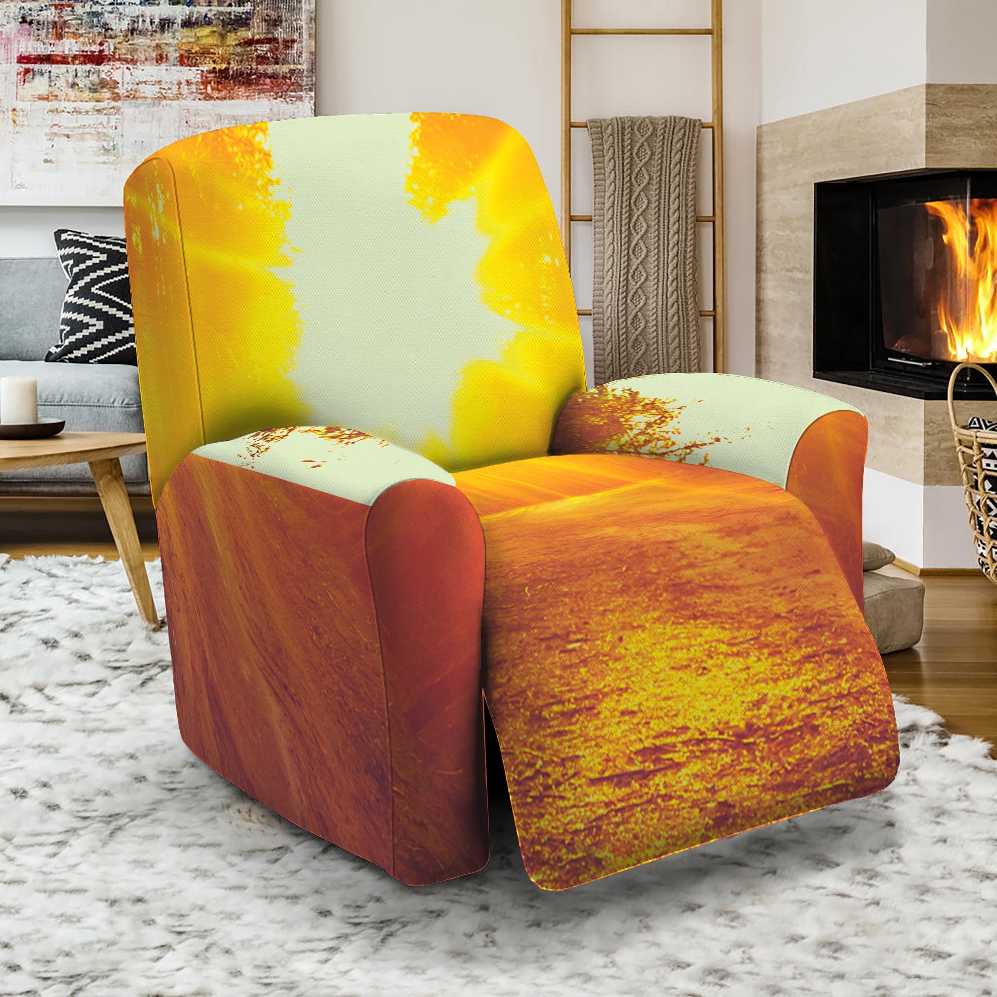 Sunrise Forest Print Recliner Slipcover