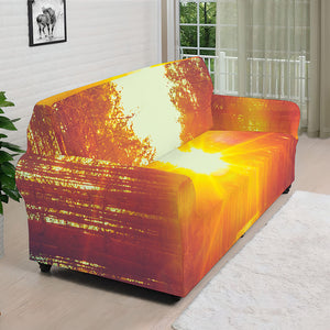 Sunrise Forest Print Sofa Cover