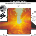 Sunrise Forest Print Sofa Protector