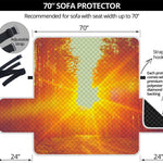 Sunrise Forest Print Sofa Protector