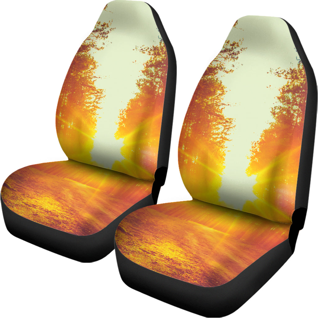 Sunrise Forest Print Universal Fit Car Seat Covers