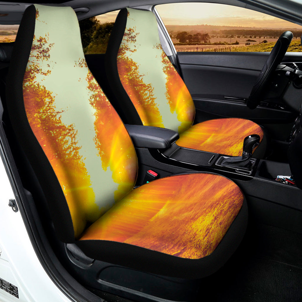 Sunrise Forest Print Universal Fit Car Seat Covers