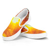 Sunrise Forest Print White Slip On Shoes