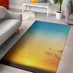Sunrise Horizon Print Area Rug