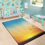 Sunrise Horizon Print Area Rug