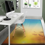 Sunrise Horizon Print Area Rug