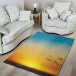 Sunrise Horizon Print Area Rug