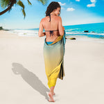 Sunrise Horizon Print Beach Sarong Wrap
