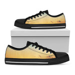 Sunrise Horizon Print Black Low Top Shoes