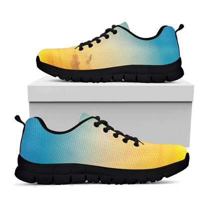 Sunrise Horizon Print Black Sneakers