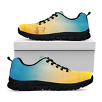 Sunrise Horizon Print Black Sneakers