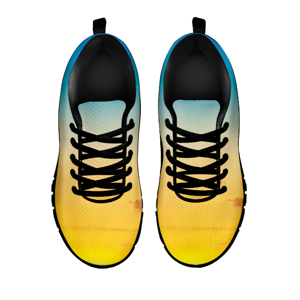 Sunrise Horizon Print Black Sneakers
