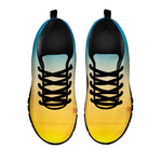 Sunrise Horizon Print Black Sneakers