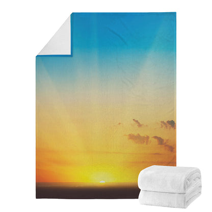 Sunrise Horizon Print Blanket